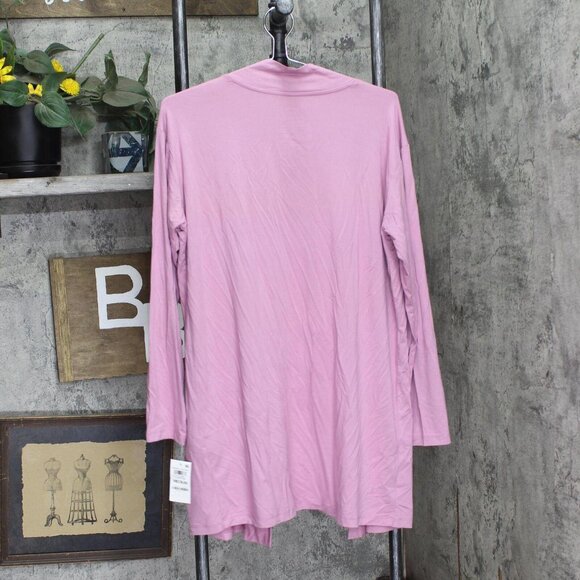 NWT State Of Day Knit Cardigan Open Front 100180255MS Mauve Orchid Purple M - Picture 3 of 5